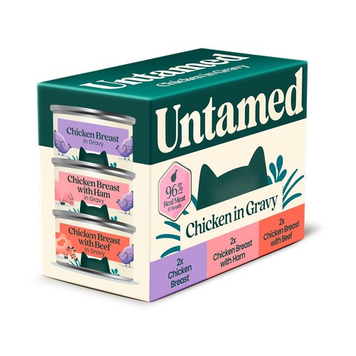 Untamed Chicken Selection Box In Gravy Cat Food 
