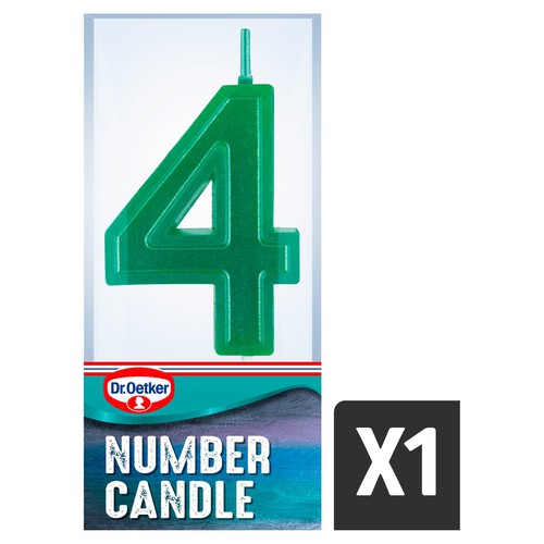 Dr. Oetker Number 4 Candle