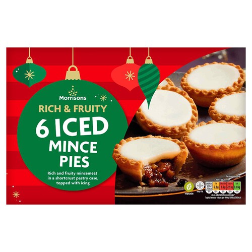 Morrisons Rich & Fruity Iced Mince Pies