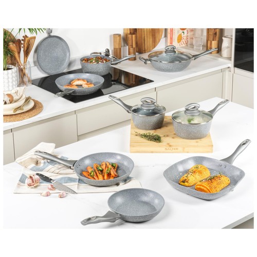 Salter Marblestone 28cm Frypan Grey