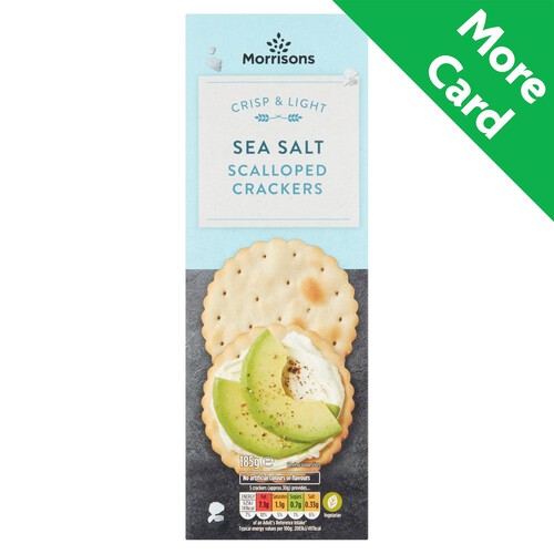 Morrisons Sea Salt Scalloped Crackers