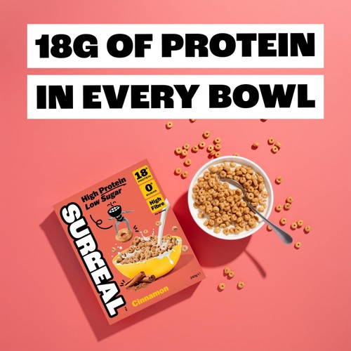 Surreal High Protein Low Sugar Cinnamon Cereal 240g