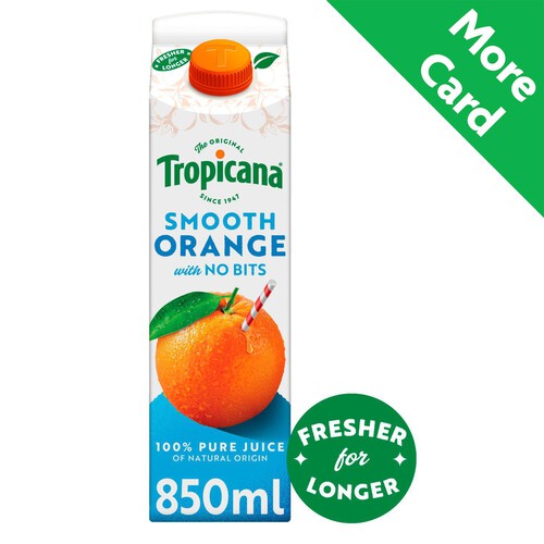 Tropicana Long Life Pure Smooth Orange Fruit Juice