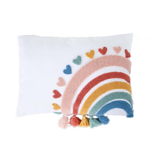 Nutmeg Home Rainbow Cushion