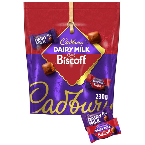 Cadbury Dairy Milk & Biscoff Chocolate Pouch 230g