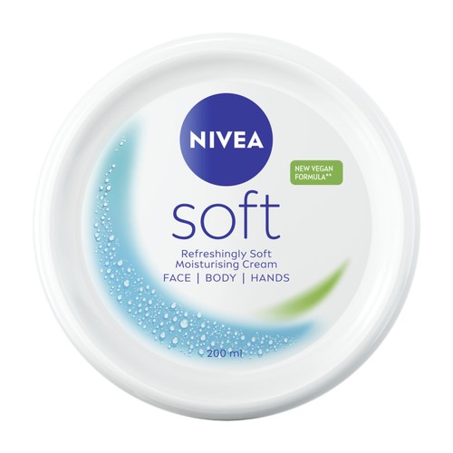 NIVEA Soft Moisturiser for Face Hands & Body 