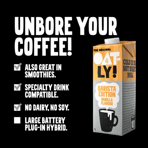 Oatly Barista Edition Vanilla Flavour Oat Drink 