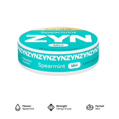 ZYN Spearmint 1.5mg Nicotine Pouches