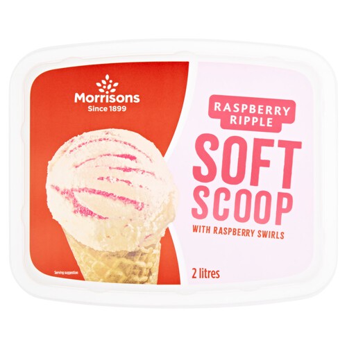 Morrisons Raspberry Ripple Ice Cream