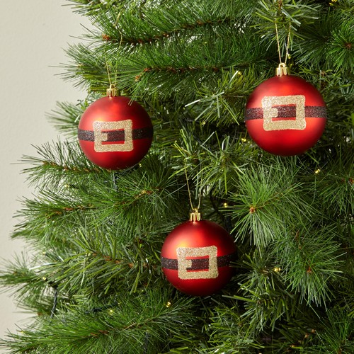 Morrisons Christmas 4 Santa Belt Baubles