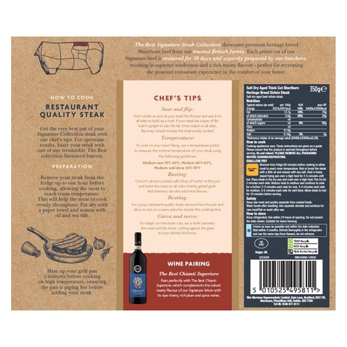 Morrisons The Best Signature Collection Thick Cut Sirloin Steak 350g