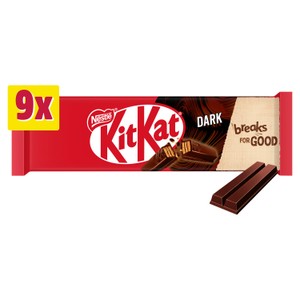 Kit Kat 2 Finger Dark Chocolate Biscuit Bar Multipack 9 Pack | Morrisons