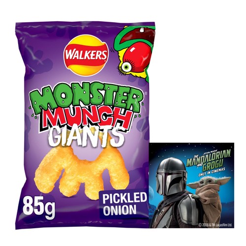 Walkers Monster Munch Giants Pickled Onion Sharing Snacks Crisps