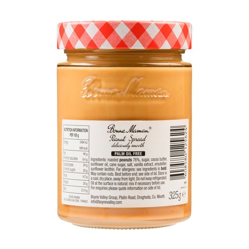 Bonne Maman Peanut Smooth Spread 325g