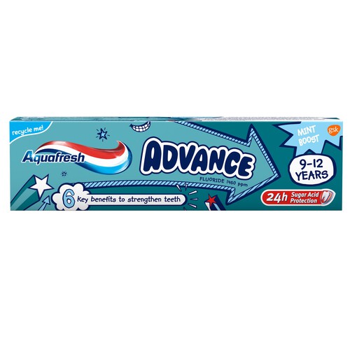 Aquafresh Kids Toothpaste Advance 9-12 Years