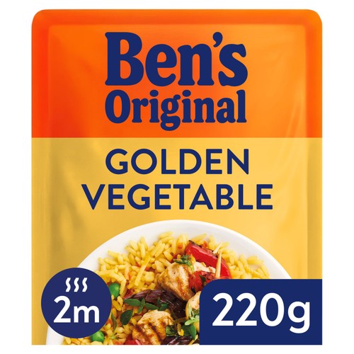 Bens Original Golden Vegetable Microwave Rice 