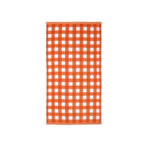 Spa Maison Orange Gingham Hand Towel