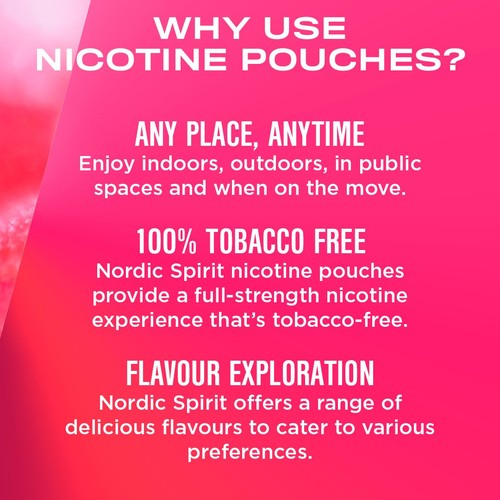 Nordic Spirit Raspberry Regular 6mg Nicotine Pouches