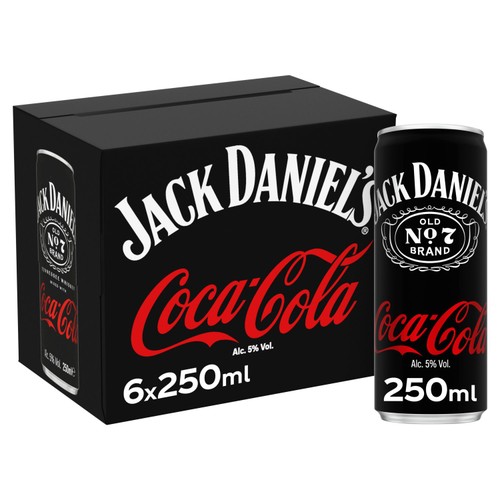 Jack Daniel's & Coca-Cola 6 x 250ml