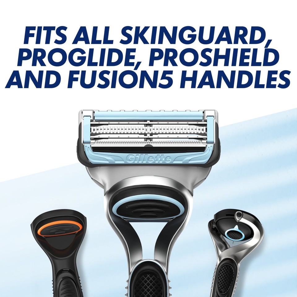 Sensaguard Razor Gillette SkinGuard Sensitive Razors For Men 8 Refill Razor Blades ...