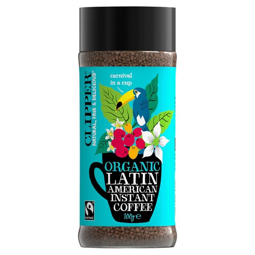 Clipper Fairtrade Organic Latin American Instant Coffee 