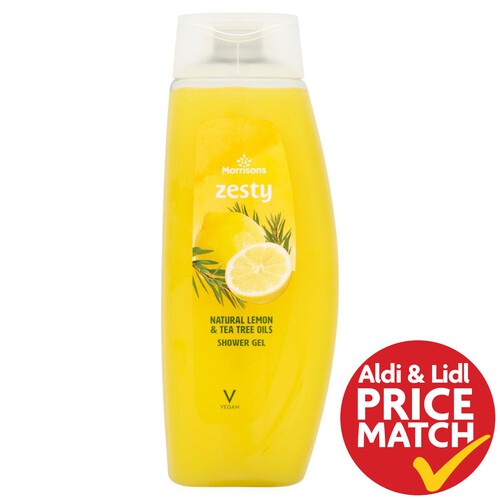 Morrisons Zesty Natural Lemon & Tea Tree Oils Shower Gel