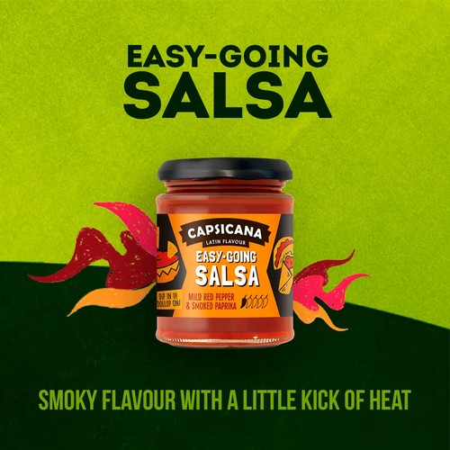 Capsicana Mexican Red Pepper & Smoked Paprika Mild Salsa 285g