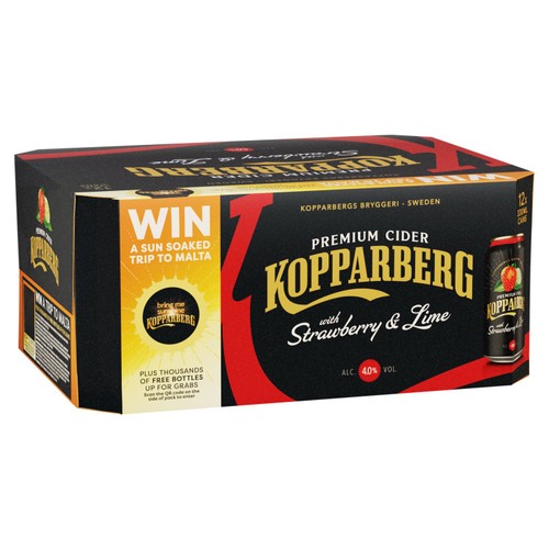 Kopparberg Strawberry & Lime Cider Cans