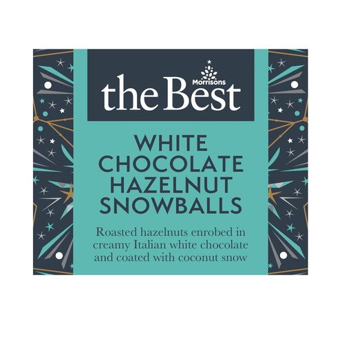 Morrisons The Best White Chocolate Hazelnut Snowballs 