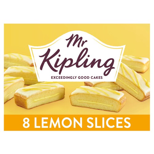 Mr Kipling Lemon Slices Cakes Multipack Snack 8pk