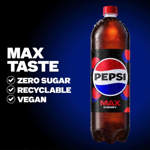 Pepsi Max Cherry No Sugar Cola Bottle 2L