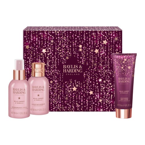 Baylis & Harding Wild Cherry & Vanilla Gift Wrapped Pamper Gift Set