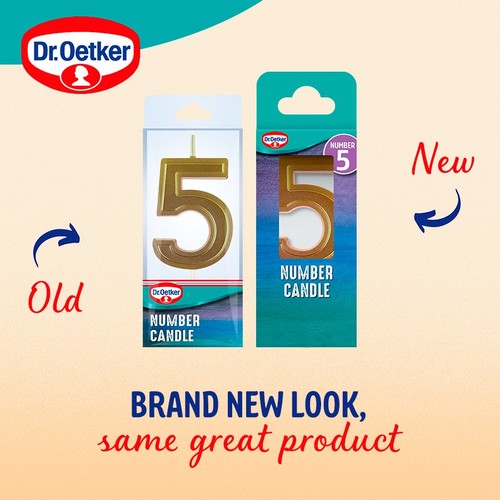 Dr. Oetker Number 5 Candle