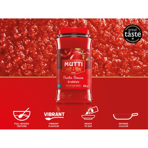 Mutti Tomato Pasta Sauce with Chilli 400g