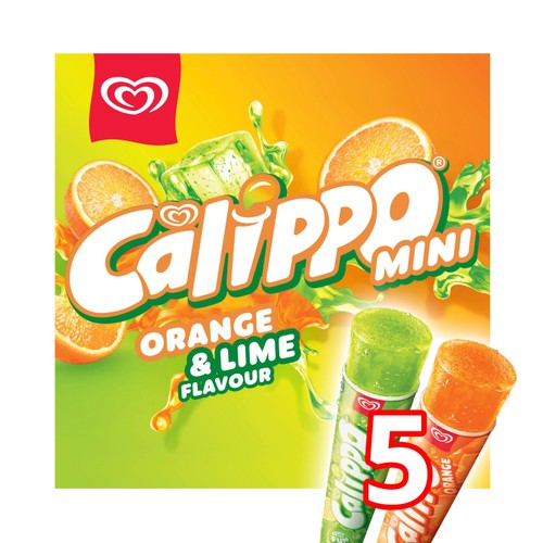 Calippo Mini Orange & Lime Ice Lollies  5 x 80ml