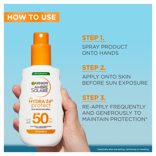 Ambre Solaire Hydra Protect Spray SPF 50+ 150ml