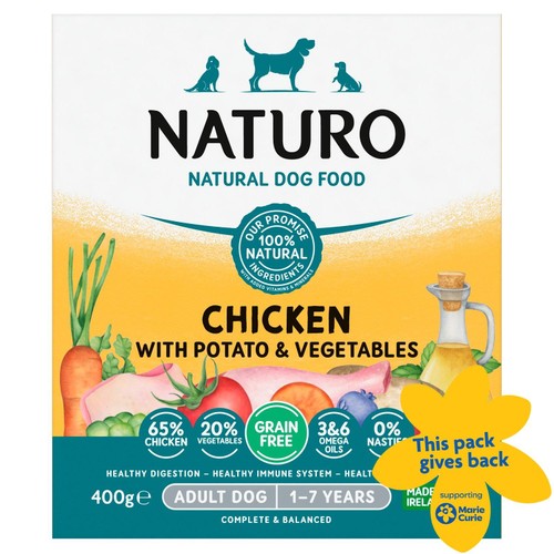 Naturo Grain Free Adult Dog Food In Chicken & Potato With Vegetables
