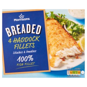Morrisons 4 Chunky Breaded Haddock Fillets