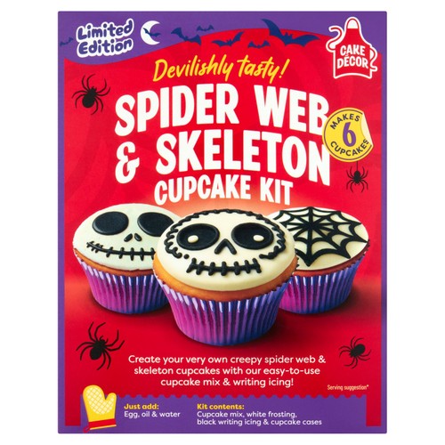 Cake Decor Spider Web Cupcake Kit