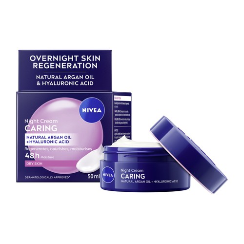 NIVEA Nourishing Night Cream Moisturiser Dry & Sensitive Skin 50ml
