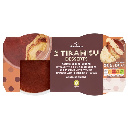 Morrisons 2 Tiramisu Desserts