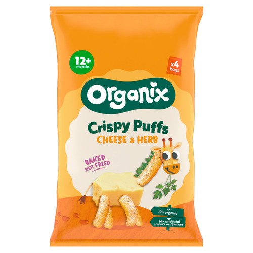  Organix Cheese & Herb Puffs 10+ Months
