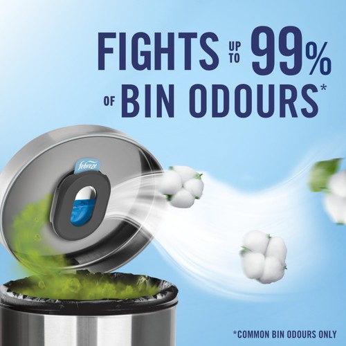Febreze Bin Freshener Air Refillable Cotton Fresh 9.75ml