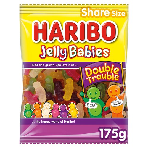 Haribo Jelly Babies Double Trouble Share Bag