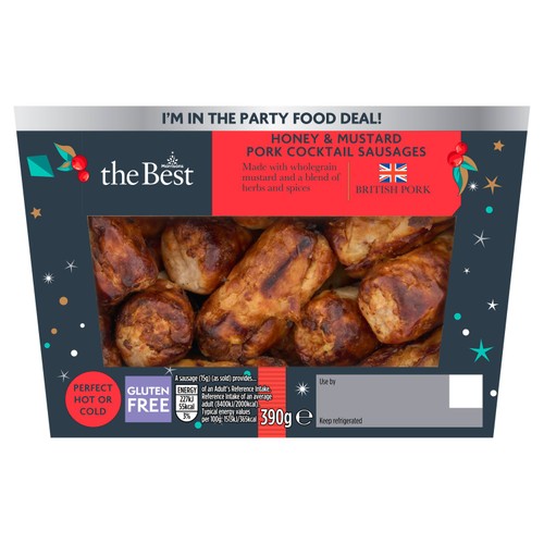 Morrisons The Best Honey & Mustard Pork Dinky Sausages 390g