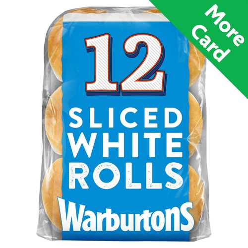 Warburtons Sliced White Rolls