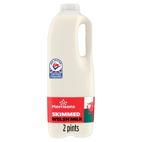 Morrisons Welsh Skimmed Milk 2 pint