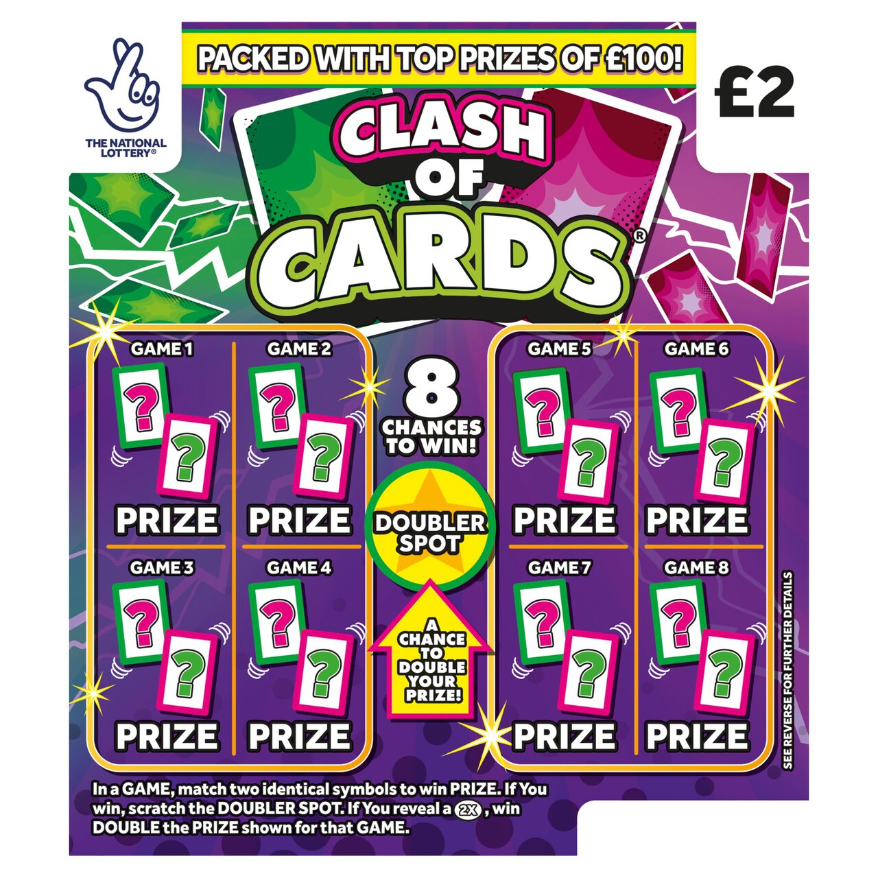National Lottery Clash Of Cards 1418 Scratch Card Morrisons Online