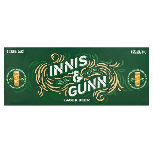 Innis & Gunn Lager Beer 10x330ml