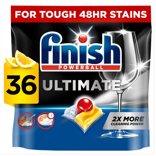 Finish Ultimate All In One Lemon Dishwasher Tablets 